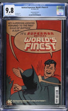 Load image into Gallery viewer, CGC 9.8 Batman Superman Worlds Finest #1 Chip Zarsky 1:25
