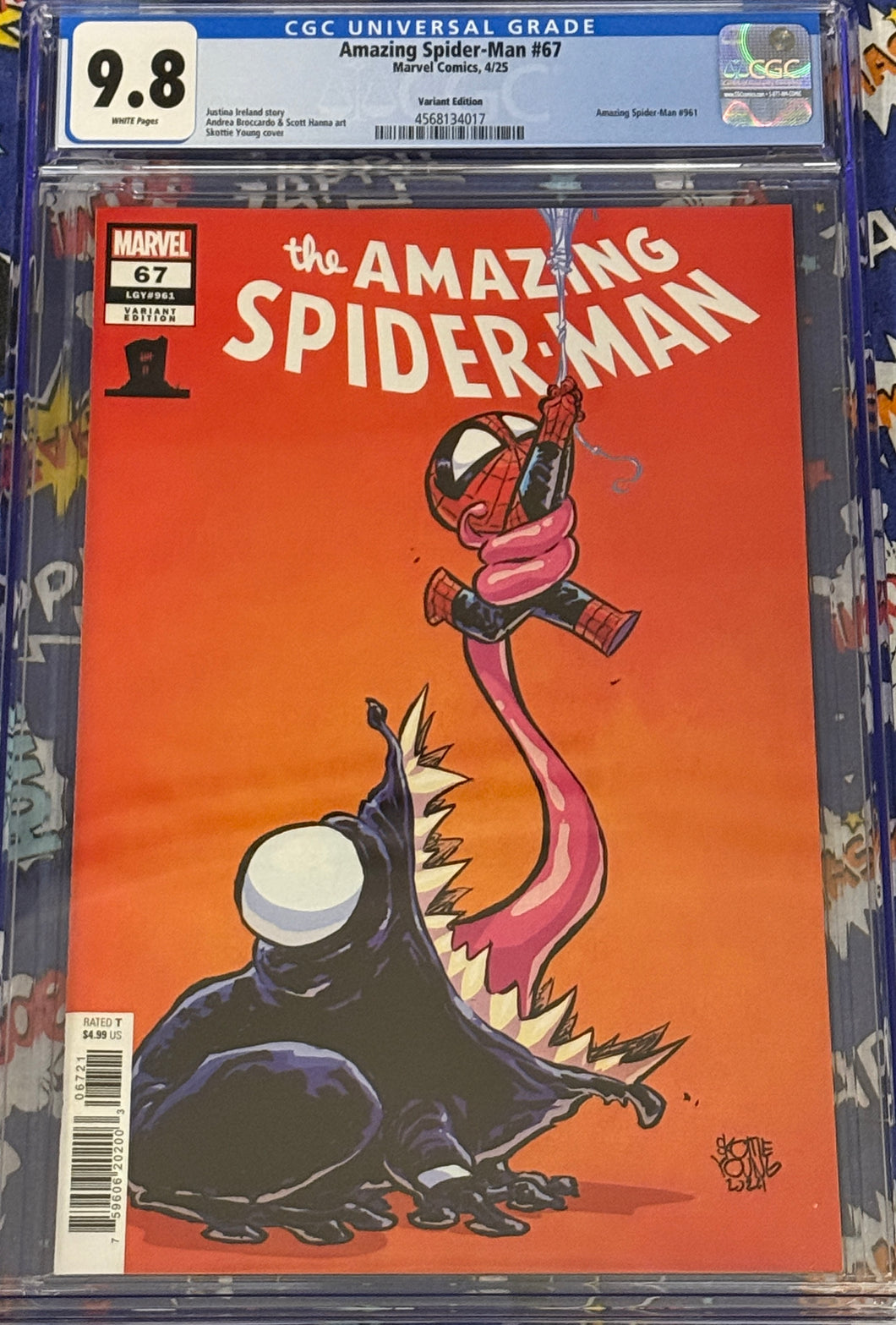 CGC 9.8 Amazing Spider-Man #67 2025 Marvel Comics 1st Print Skottie Young Variant