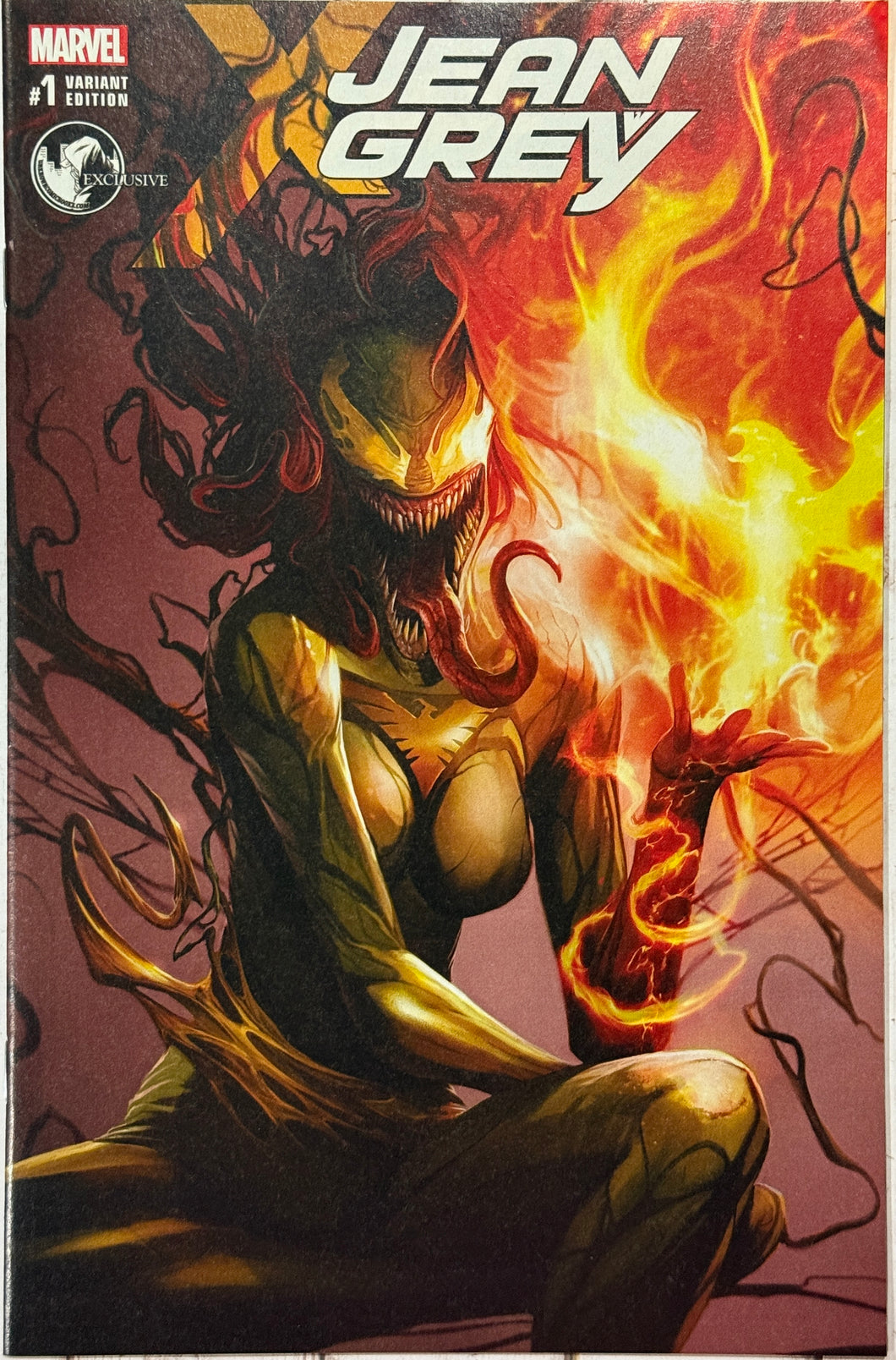 Jean Grey #1 Francesco Mattina Venomized Phoenix exclusive cover limited to 3,000