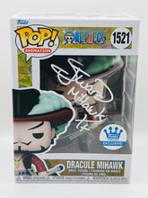 Load image into Gallery viewer, Dracule Mihawk 1521 One Piece Funko exclusive funko pop signed by Steven John Ward
