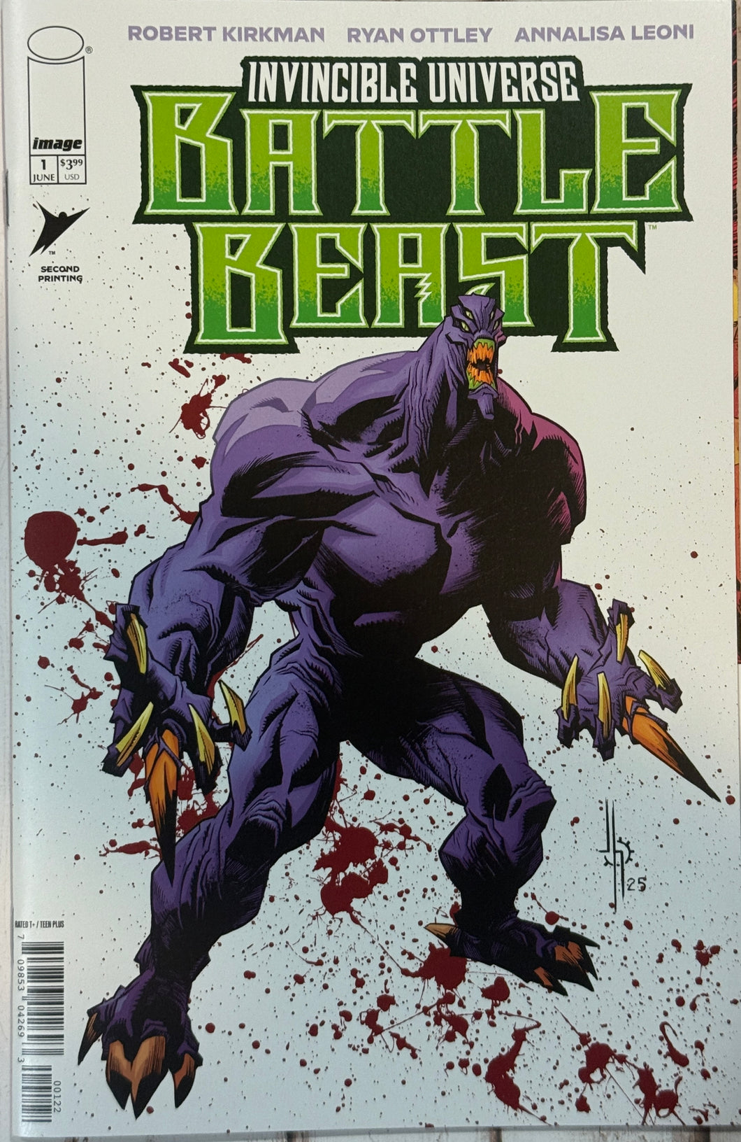 Invincible Universe Battle Beast #1 (2025) Jason Howard cover, second printing