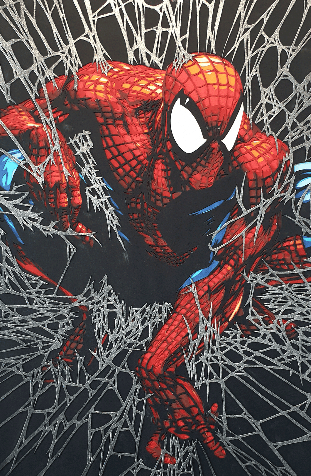 Amazing Spiderman 1 (Clayton Crain Homage) by Rick Sharif [A3 Size (297 x 420 mm) (11.7 x 16.5 in)]