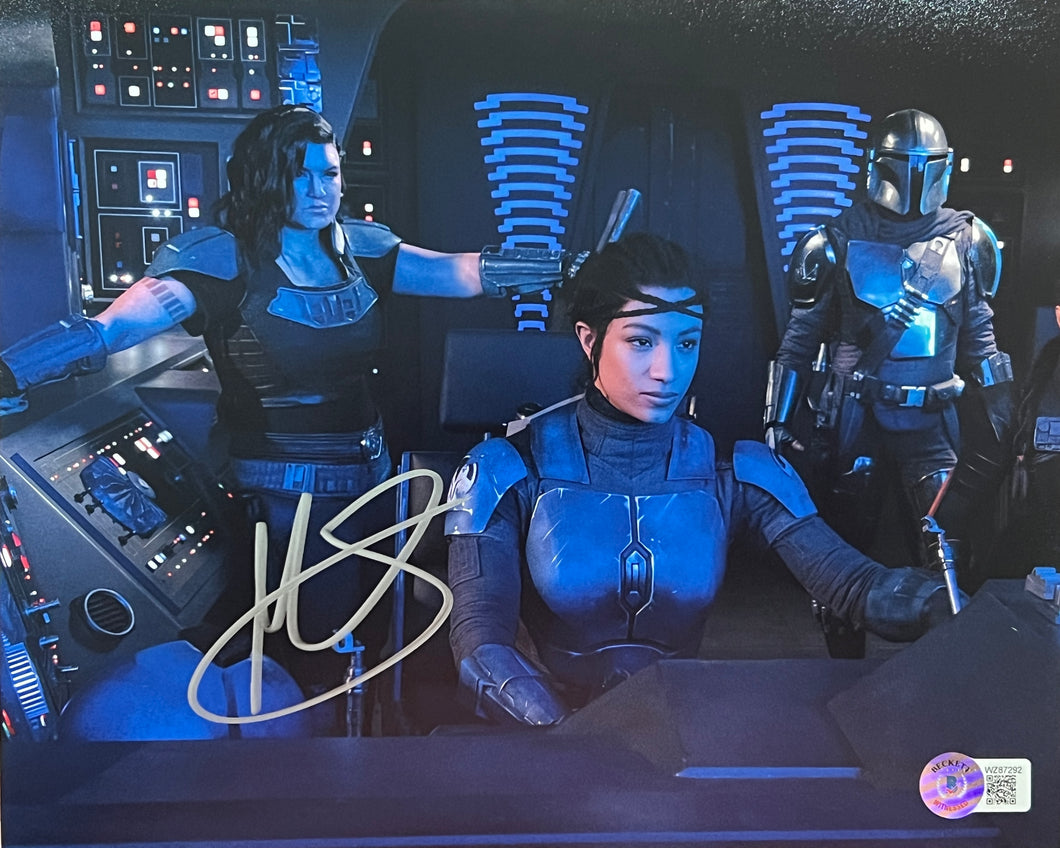 Koska Reeves Mandalorian 8x10 photo signed by Mercedes Varnado (AKA Sasha Banks)