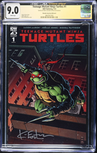 Load image into Gallery viewer, CGCXJSA 9.0 Teenage Mutant Ninja Turtles #1 Retailer Incentive Edition B Signed by Kevin Eastman
