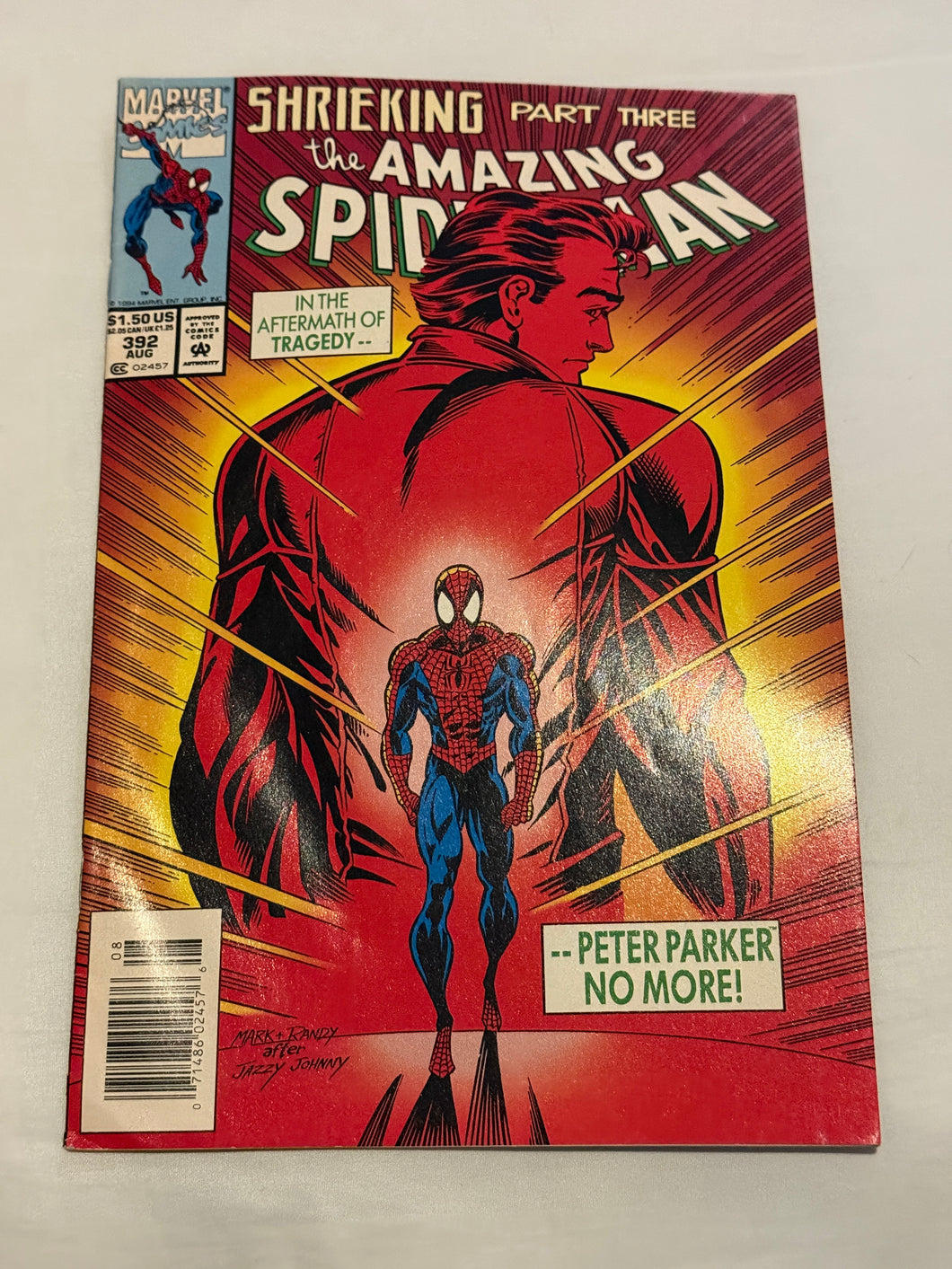 Amazing Spider-Man #392 (1994) Cover by Mark Bagley and Randy Emberlin