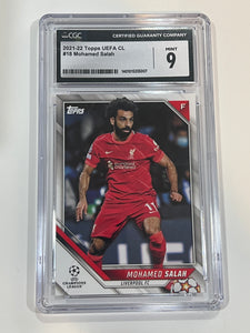 Mohamed Salah #18 Topps UEFA Champions League (2021-22) CGC 9 Mint
