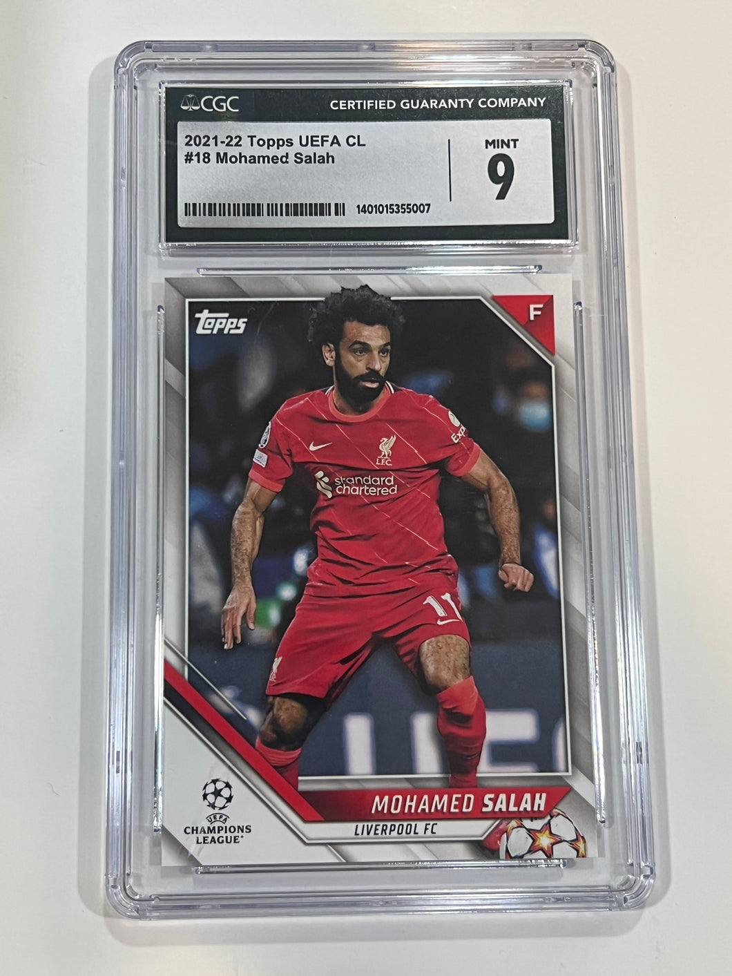 Mohamed Salah #18 Topps UEFA Champions League (2021-22) CGC 9 Mint