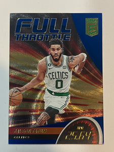 Jayson Tatum [Blue] #9 2022 Panini Donruss Elite Full Throttle 38/99