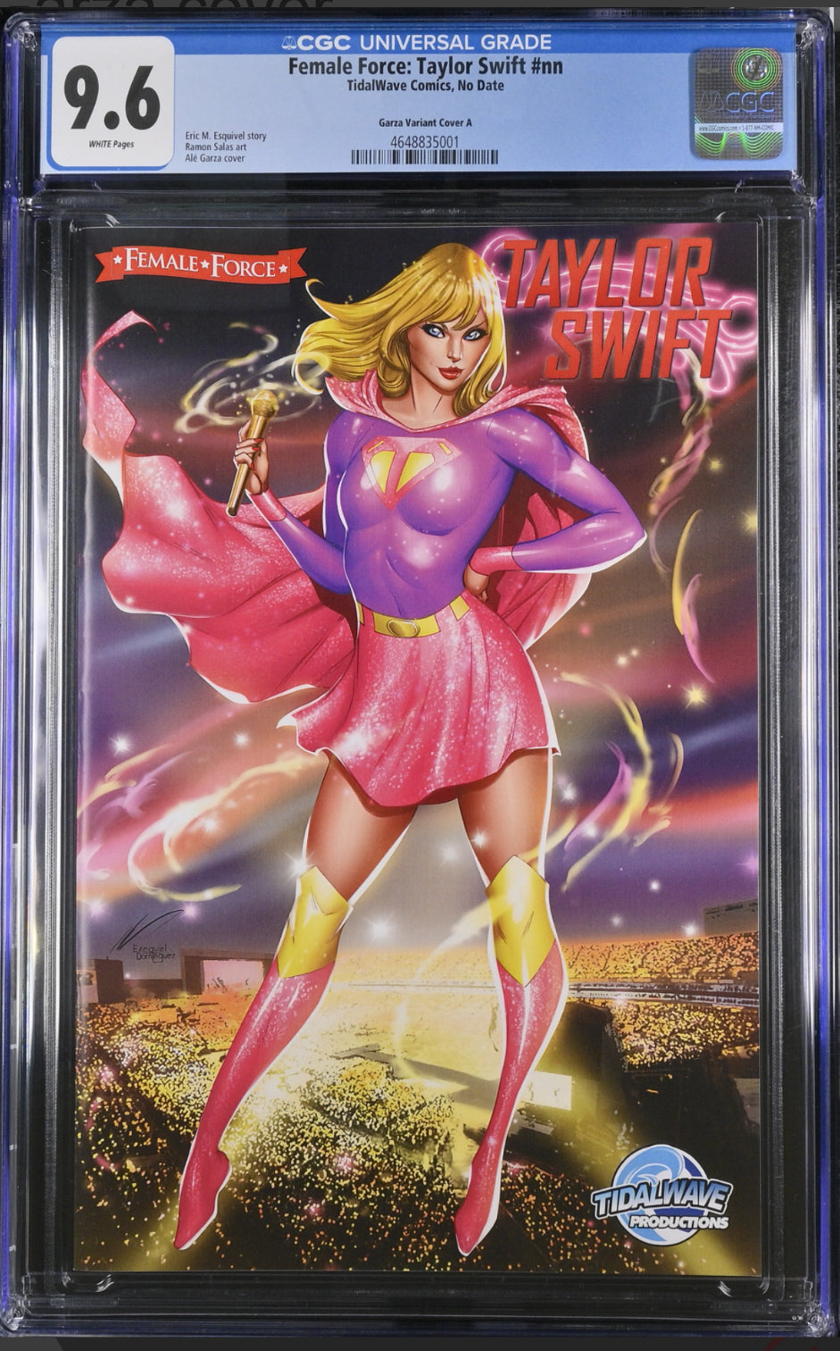 CGC 9.6 Female Force : Taylor Swift #nn Ale Garza supergirl exclusive limited to 500