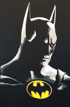 Load image into Gallery viewer, I&#39;m Batman (Michael Keaton) by Rick Sharif  [A3 Size (297 x 420 mm) (11.7 x 16.5 in)]
