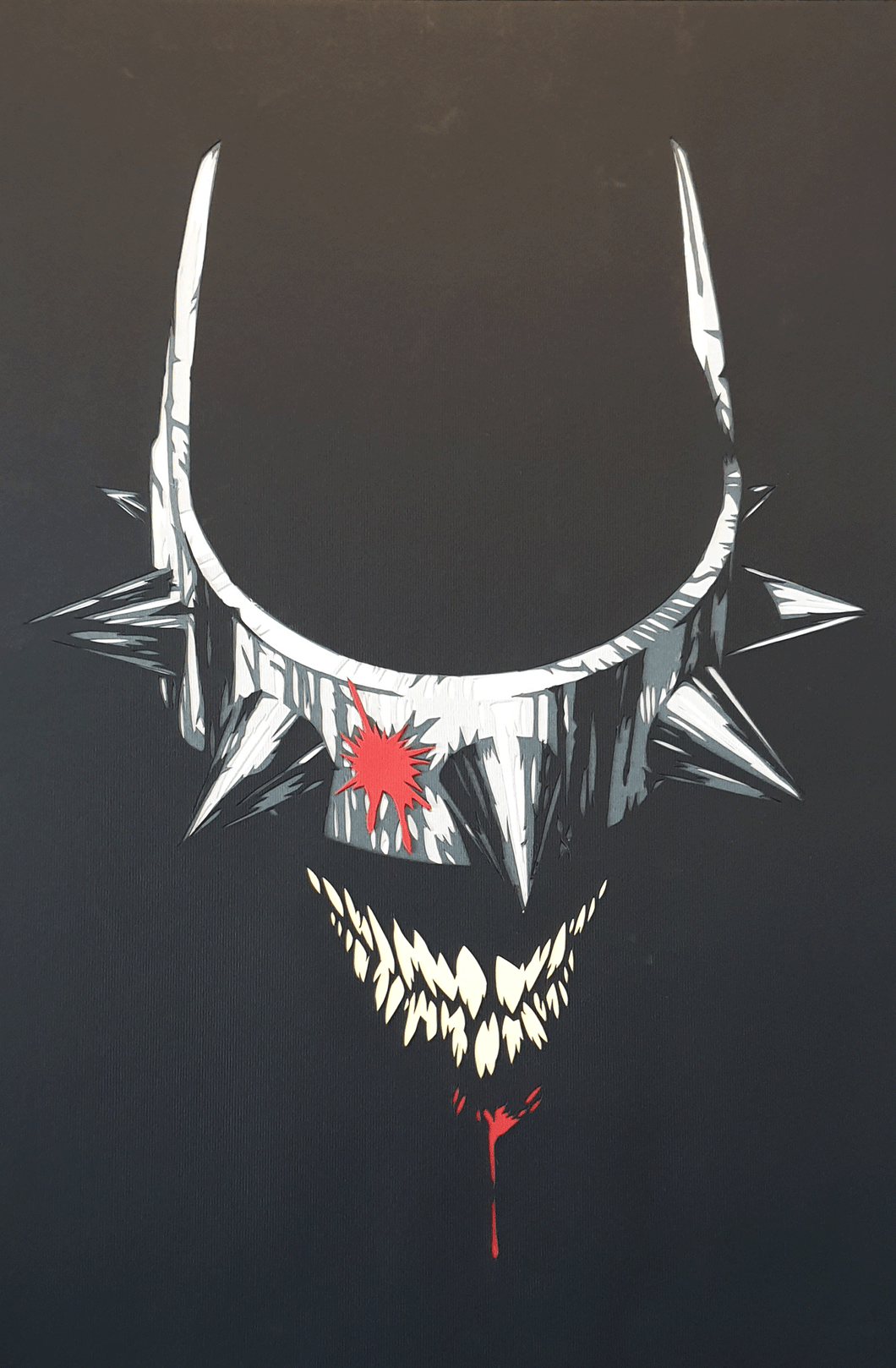 The Batman Who Laughs (Greg Capullo Homage) by Rick Sharif [A3 Size (297 x 420 mm) (11.7 x 16.5 in)]