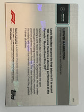 Load image into Gallery viewer, Lewis Hamilton Mercedes 2021 Topps Now Formula 1 F1 Card #55 Record 100 Wins
