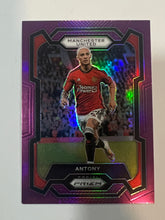 Load image into Gallery viewer, Antony [Purple] #37 Prizm (Manchester United) 2023 Panini Prizm Premier League
