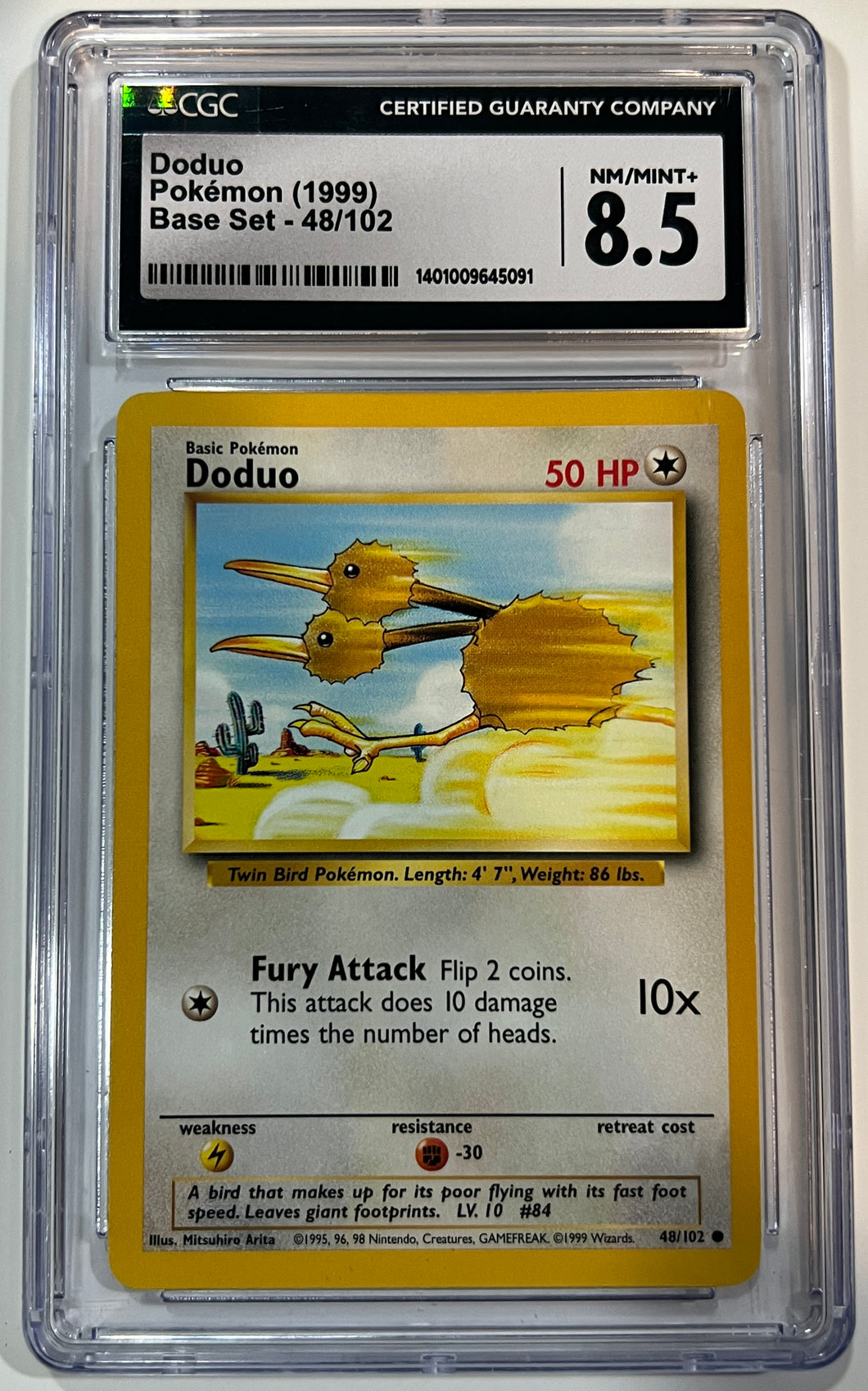 Doduo 48 Base Set (1999) CGC 8.5 Mint +