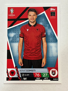 Berat Djimsiti (Albania) #ALB2 Topps Match Attax Euro 2024