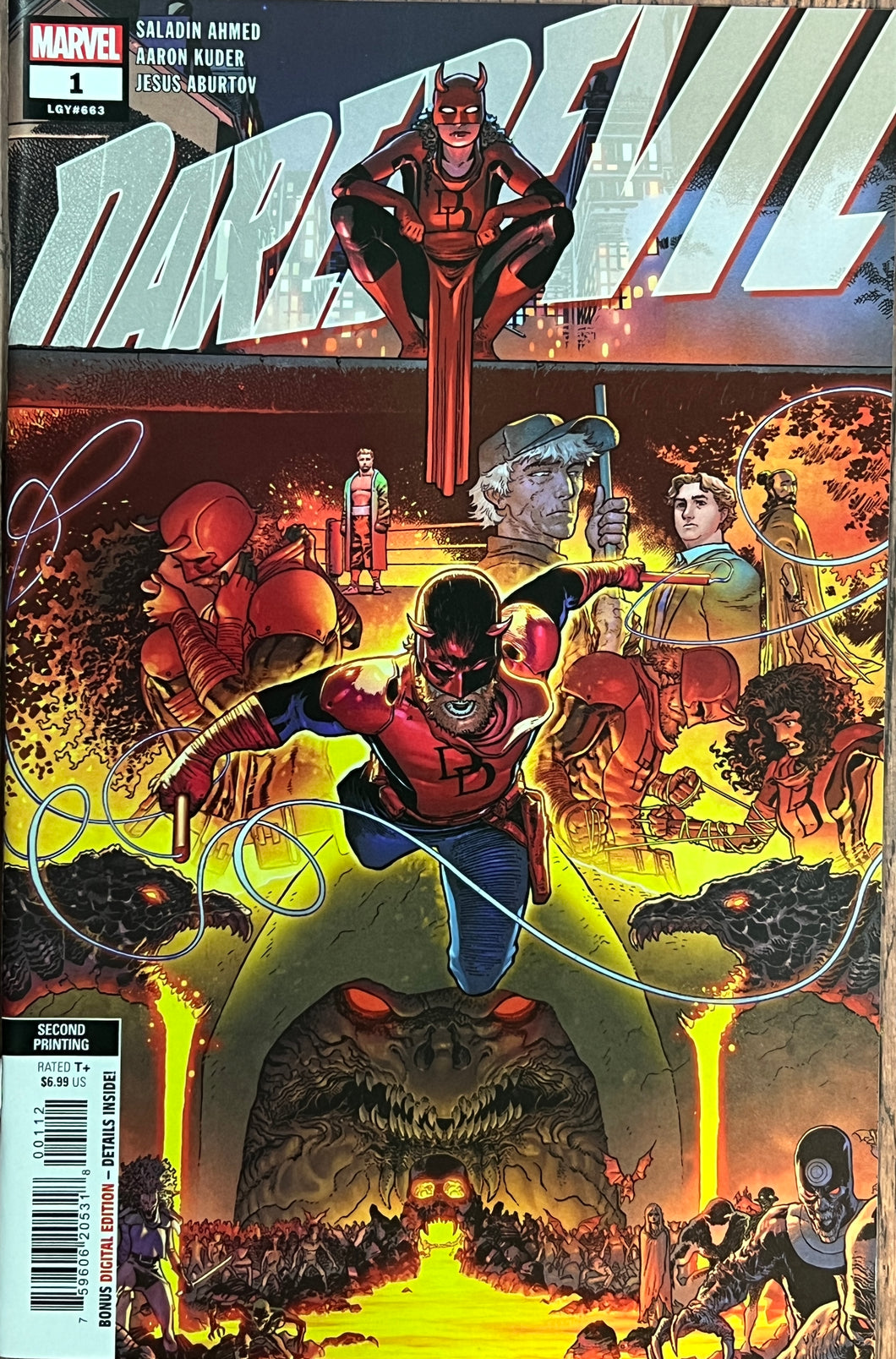 Daredevil Vol 8 #1  2nd Ptg Aaron Kuder Variant Cover