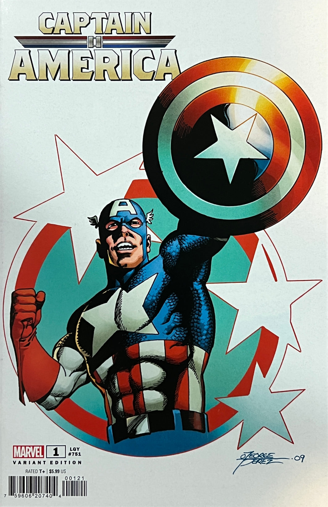 Captain America Vol 10 #1 Variant George Perez Cover
