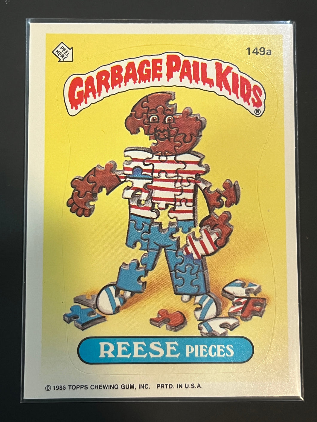 Reese Pieces 149a Garbage Pail Kids Topps 1986