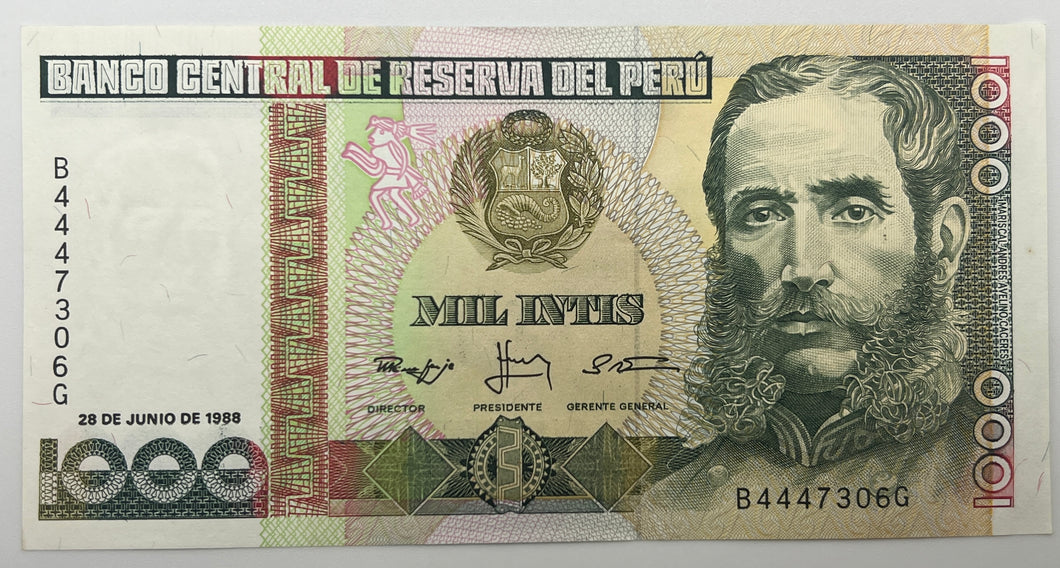 1998 Peru 1,000 Intis