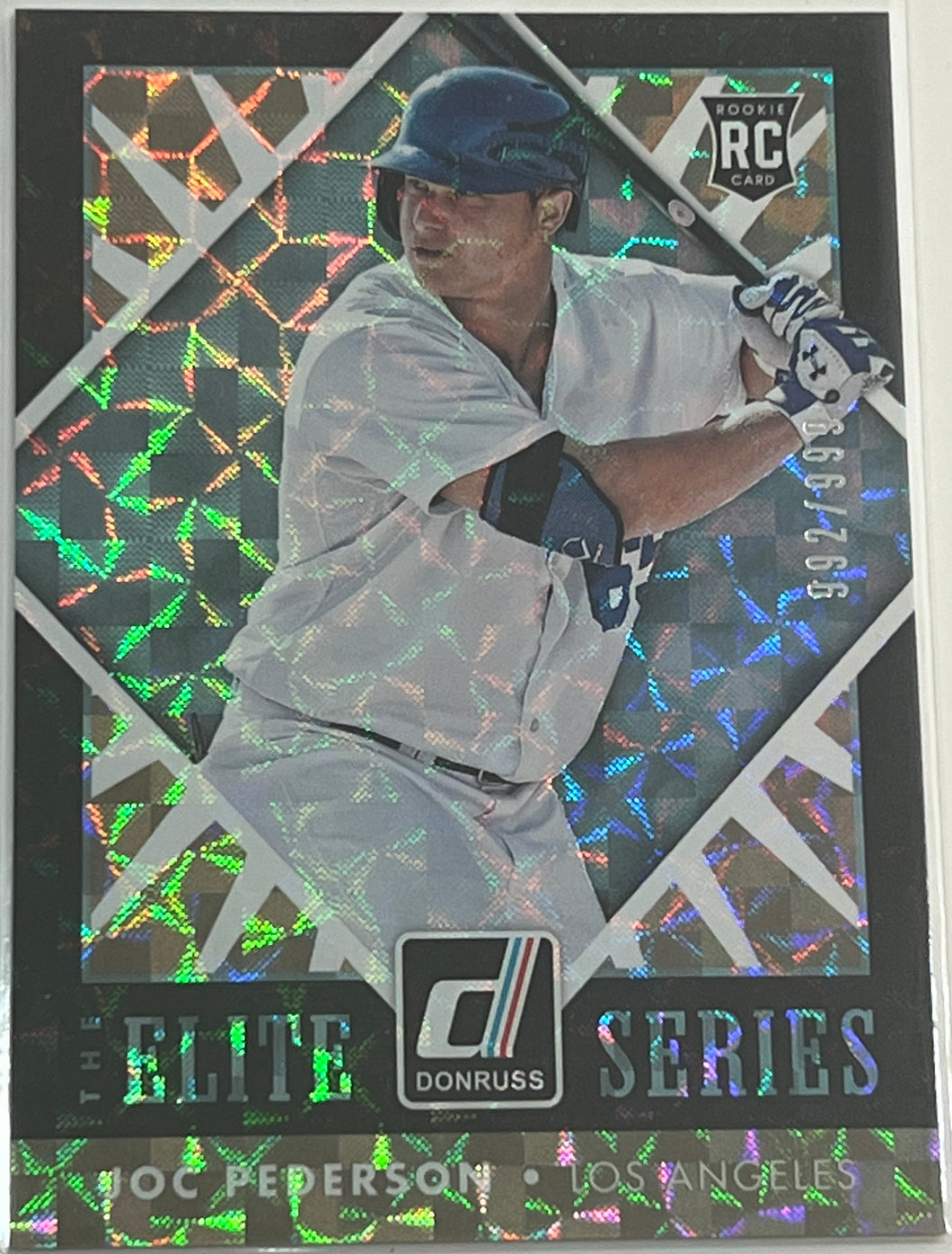 Joc Pederson Rookie Card Elite Series (2015) 992/999 Los Angeles