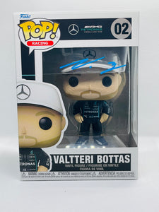 Valterri Bottas 02 Mercedes F1 Funko Pop signed by Valteri Bottas