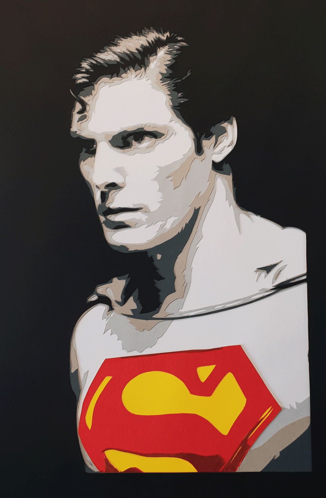 Christopher Reeve Superman by Rick Sharif [A3 Size (297 x 420 mm) (11.7 x 16.5 in)]
