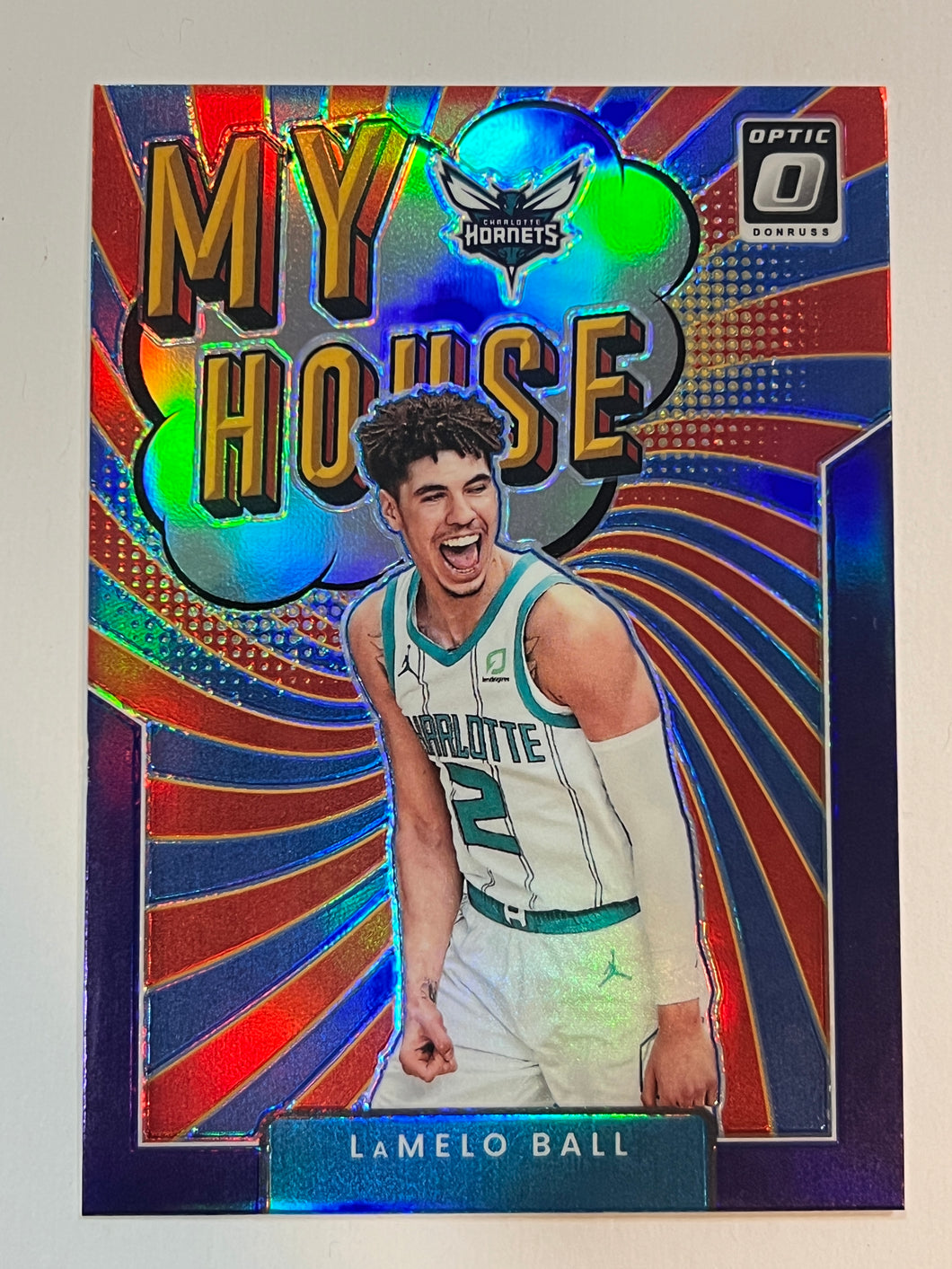 LaMelo Ball [Purple] #8 2021 Panini Donruss Optic My House