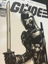 Load image into Gallery viewer, G. I. Joe #1 Blank cover with Original Blade Art by Rick Sharif (Snake Eyes)
