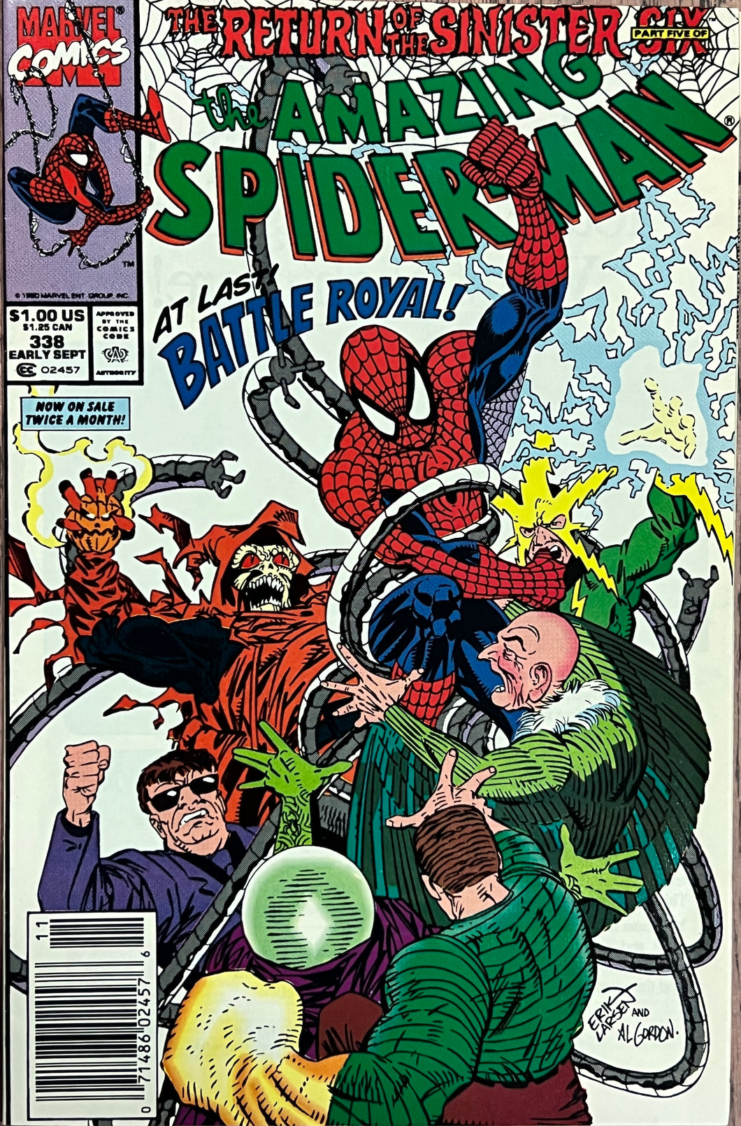Amazing Spider-Man #338 (1990) Erik Larsen cover