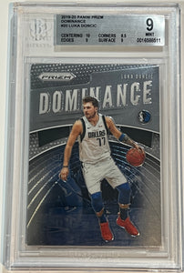 2019-20 Panini Prizm Dominance #20 Luka Doncic Dallas Mavericks BGS 9 w/ 10
