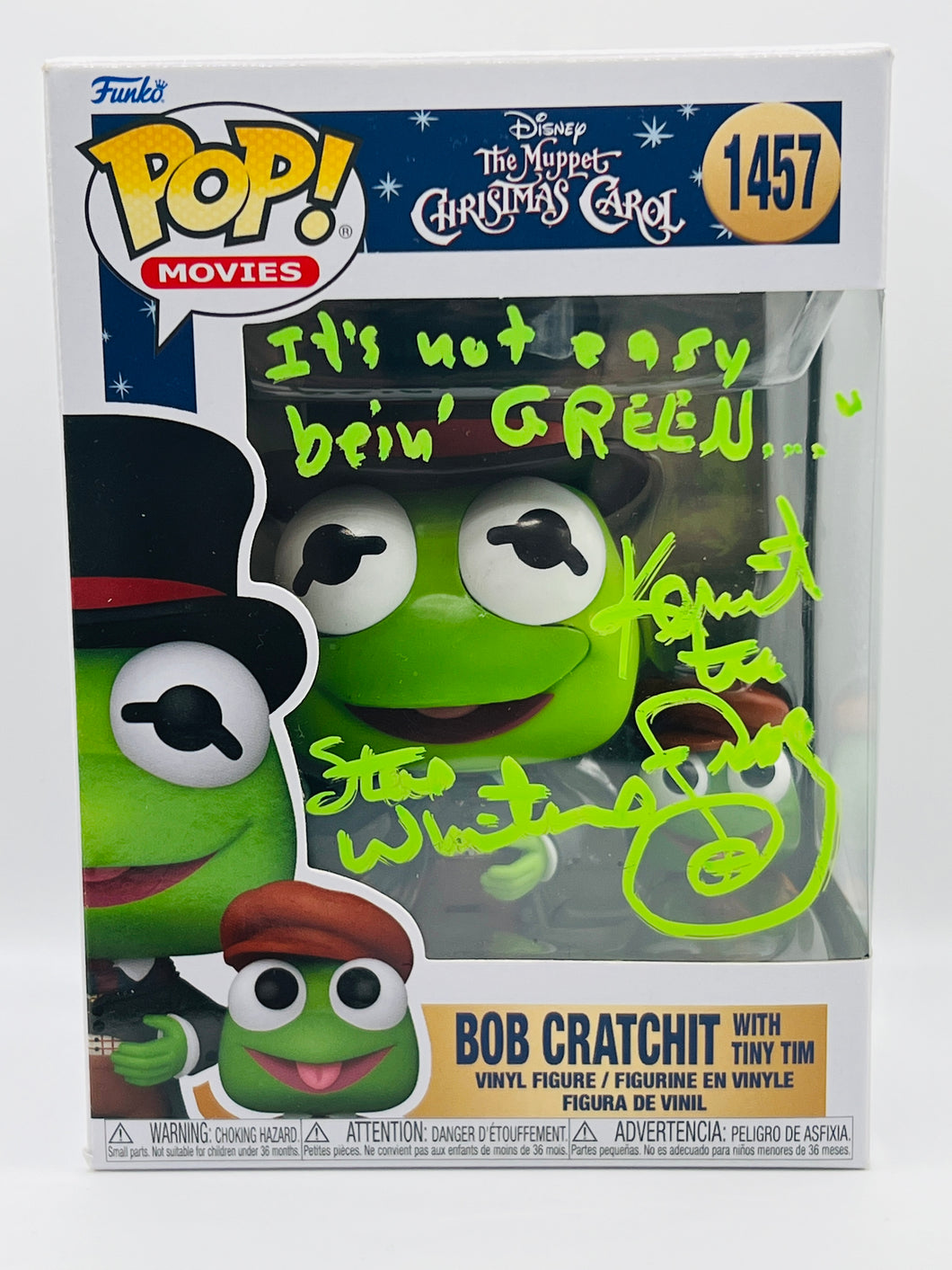 Bob Cratchit (Kermit) 1457 signed by Steve Whitmire