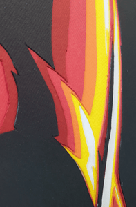 Darth Vader Fire Version by Rick Sharif  [A3 Size (297 x 420 mm) (11.7 x 16.5 in)]