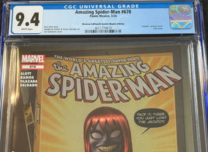 CGC 9.4 Amazing Spider-Man #678 venom variant Mexican Foil edition