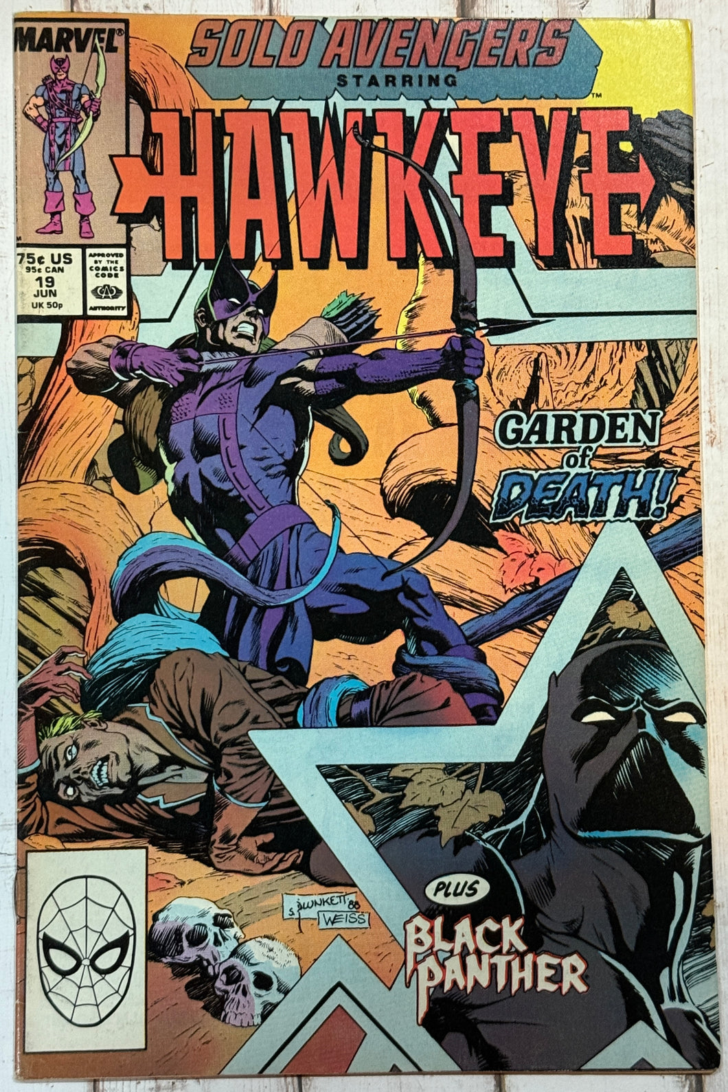 Solo Avengers starring Hawkeye #19 (1989)
