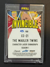 Load image into Gallery viewer, Keepsake Invincible LACC Exclusive Signagraph Hand Numbered Card /100 - Mauler Twins CC-21 45/100

