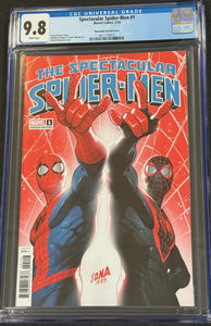 CGC 9.8 Spectacular Spider-Men #1 Incentive ratio 1:25 David Nakayama cover