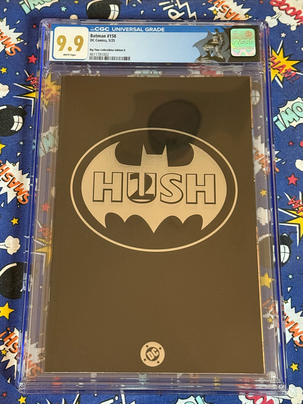 CGC 9.9 Batman #158 Hush Logo foil C2E2 exclusive cover limited to 500 (CGC custom logo)