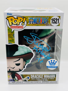 Dracule Mihawk 1521 One Piece Funko exclusive funko pop signed by Steven John Ward