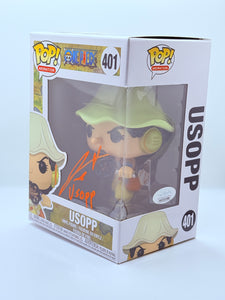 Usopp 401 One Piece Funko Pop signed by Jacob Romero with JSA Witness Certificate