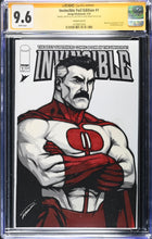 Load image into Gallery viewer, CGC SS 9.6 Invincible #1 Blank with blade art cut out by Rick Sharif
