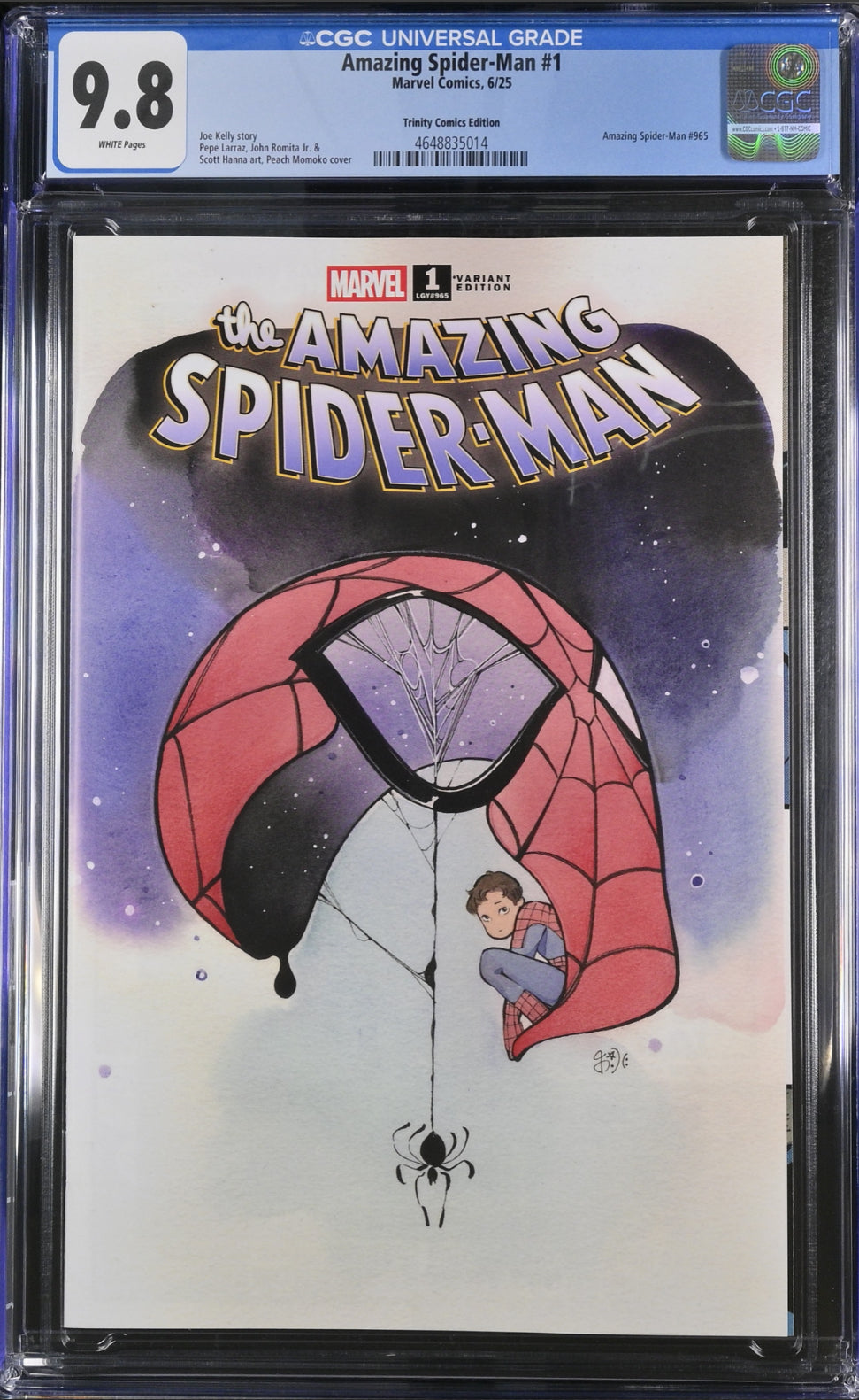 CGC 9.8 Amazing Spider-Man #1 Peach Momoko Denver Fan Expo exclusive limited to 1999 copies