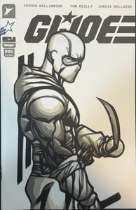 G. I. Joe #1 Blank cover with Original Blade Art by Rick Sharif (Storm Shadow)