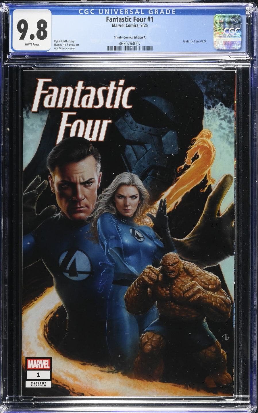 CGC 9.8 Fantastic Four #1 Adi Granov SDCC 2025 exclusive limited to 1,999 copies