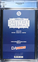 Load image into Gallery viewer, CGC 9.8 Absolute Batman #20 Chris Burnham exclusive limited to 2,000
