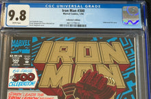 Load image into Gallery viewer, CGC 9.8 Iron Man #300 (1994 Collectors edition) embossed foil cover
