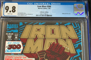 CGC 9.8 Iron Man #300 (1994 Collectors edition) embossed foil cover