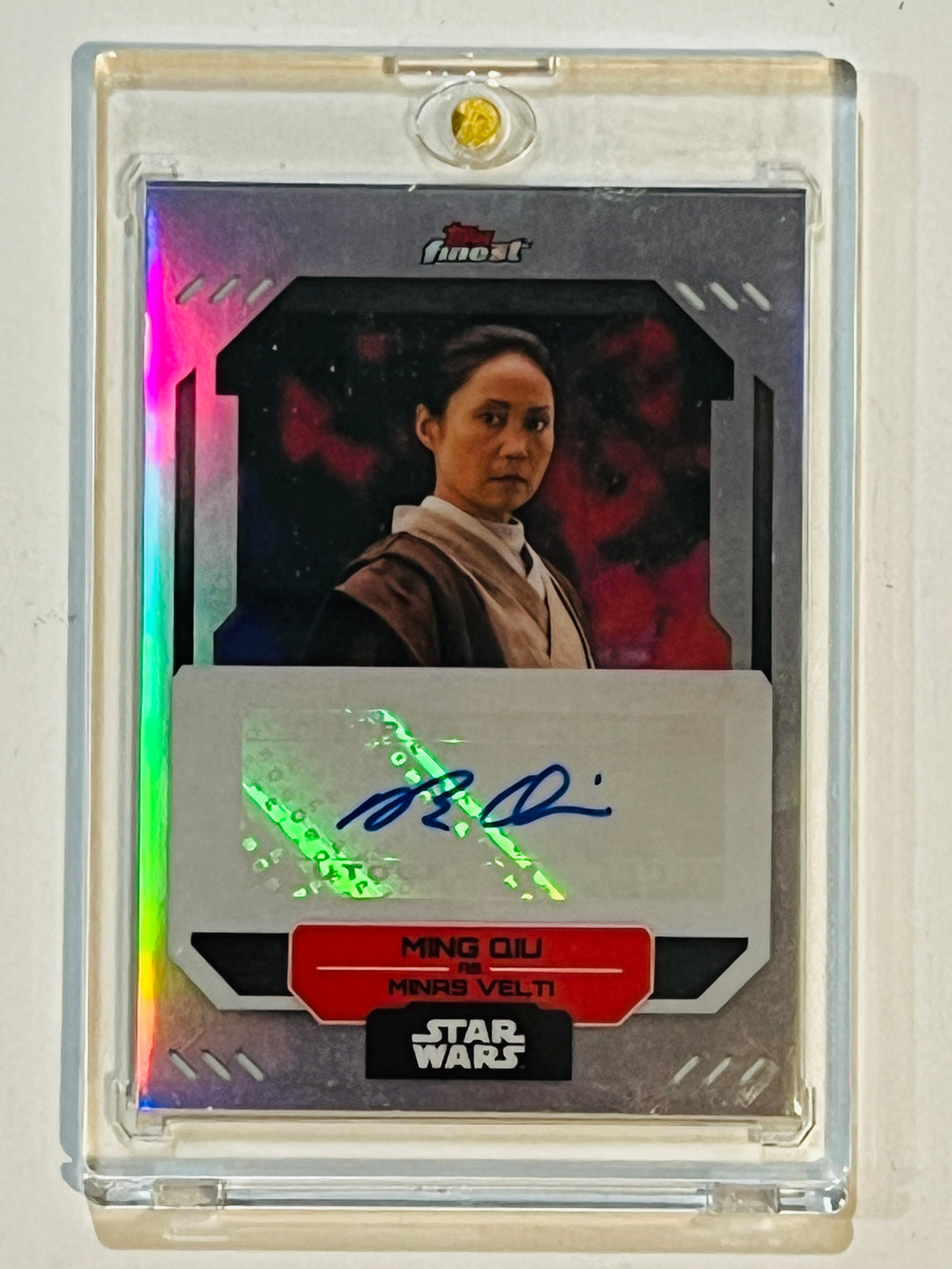 2023 Topps Finest Star Wars Ming Qiu Minas Velti Auto Autograph #FA-MQ