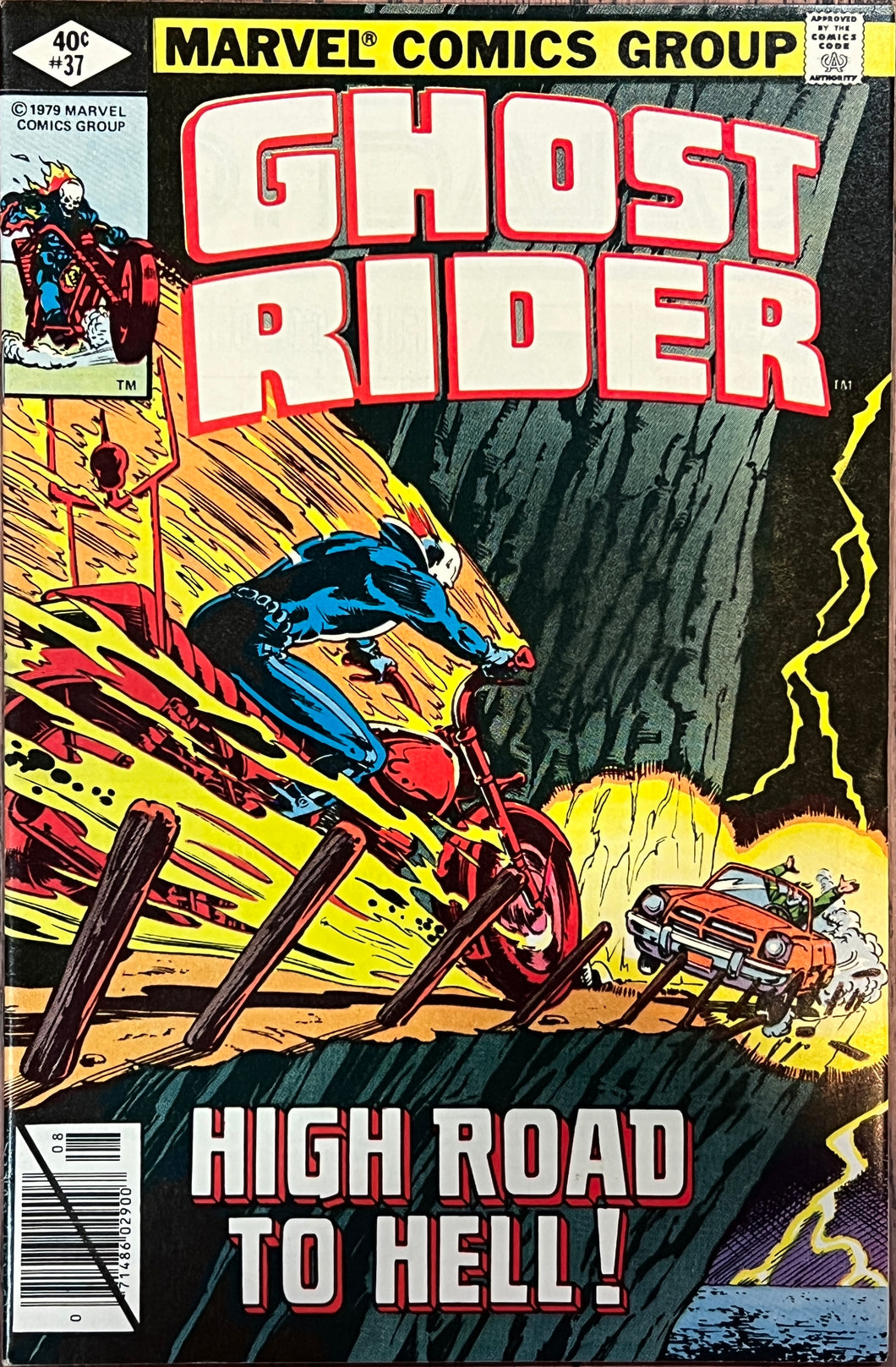Ghost Rider #37 (1979) Cover by Bob Budianski and Bob Wiacek