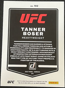 Tanner Boser 182 UFC Donruss 2022