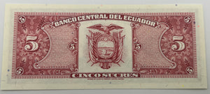 Ecuador, 5 Sucres (1988)